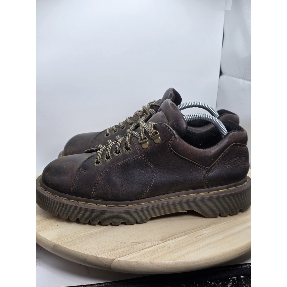 Men's sz 9 - Vintage 90s Y2K Dr. Martens 8312 Brown Leather Chunky Oxford Shoes